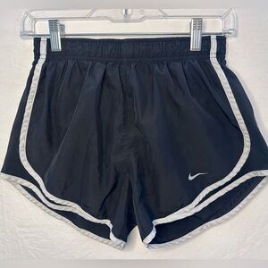 Nike Dri-Fit Tempo Running Shorts Black White Trim Built-In pockets, small